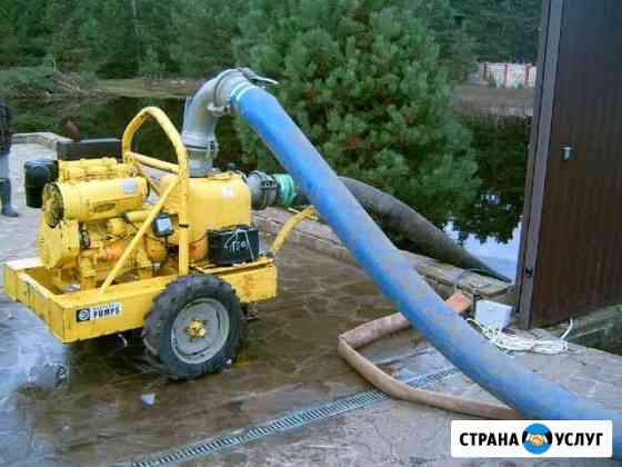 Аренда мощных насосов и мотопомп для откачки воды Челябинск