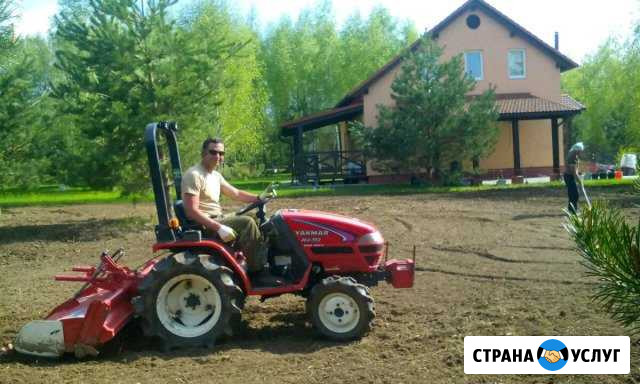 Вспашка земли, газон, покос Москва - изображение 1