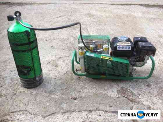 Забивка баллонов для дайвинга Сочи