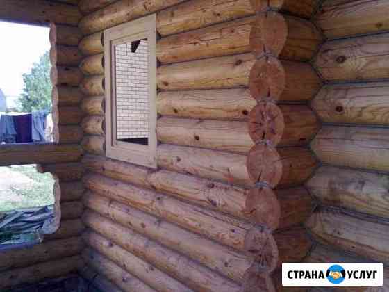 Конопатка, шлифовка, покраска сруба Москва