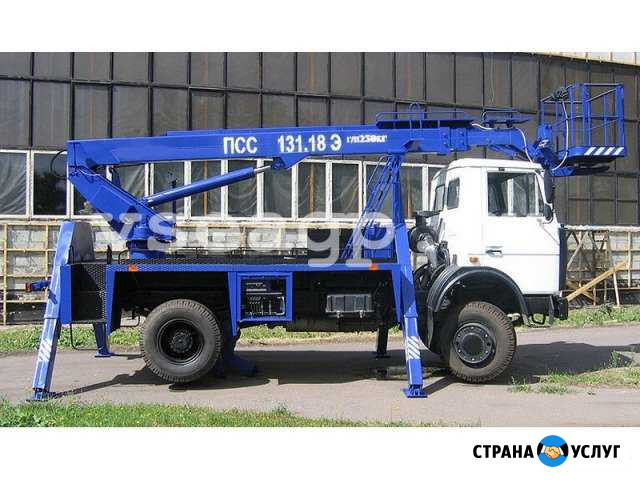 Услуги телескопической автовышки 18м Пенза - изображение 1