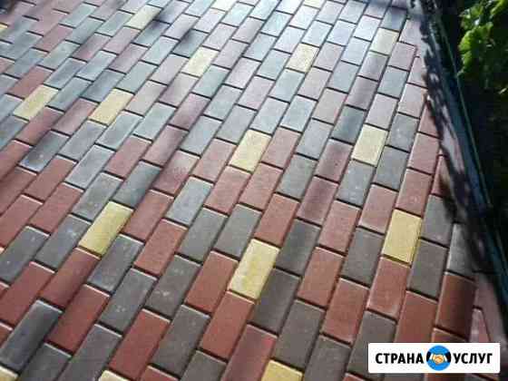 Устройство отмостки, укладка брусчатки Шаховская
