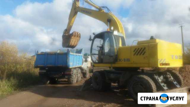 Услуги экскаватора, самосвала, манипулятора Гдов - изображение 1