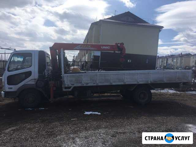 Кран-борт г/п 5 тонн, стрела 3т Братск - изображение 1