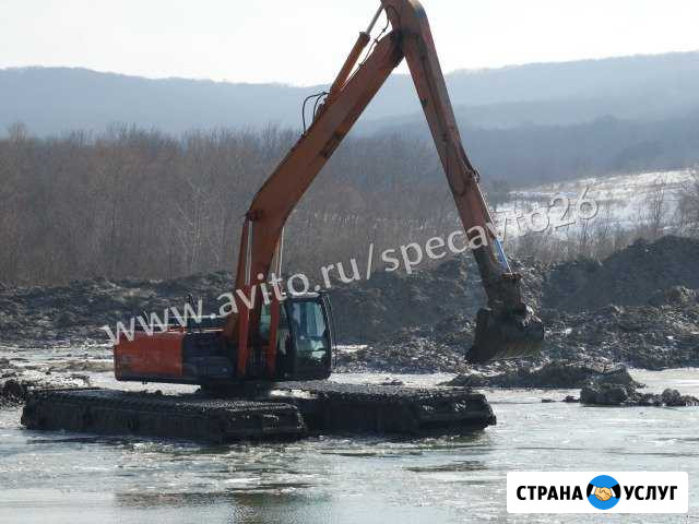 Экскаватор плавающий. Аренда экскаватора Краснодар - изображение 1