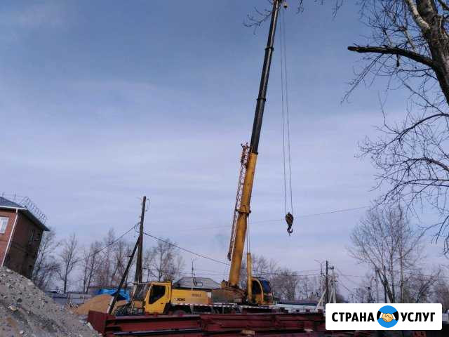 Услуги авто Крана 20-25т., авто вышки 34м. круглос Иркутск - изображение 1