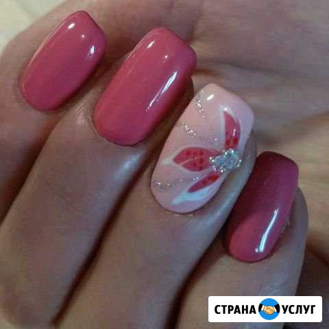 Маникюр + покрытие гель лак (дизайн в подарок) Челябинск - изображение 1