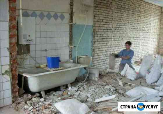 Демонтаж/слом стен, строений, ветхих зданий Анапа