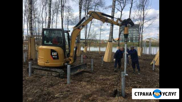 Аренда миниэкскаватора ямобуры м.пр.ветеранов Красное Село - изображение 1