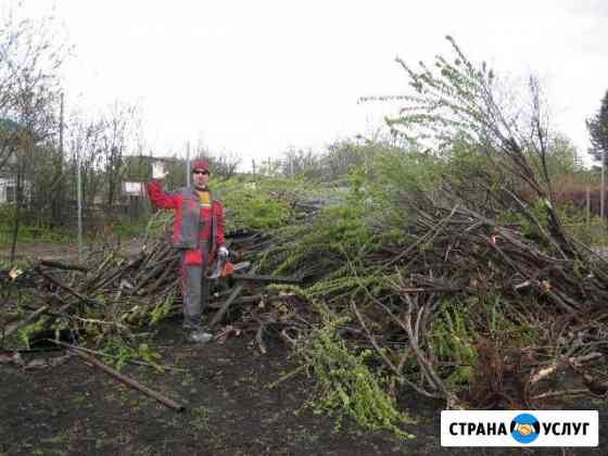 Расчистка участков,спил деревьев, вывоз Темрюк