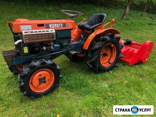 Вспашка земли минитрактором, фрезерование, вспашка Киров - изображение 1