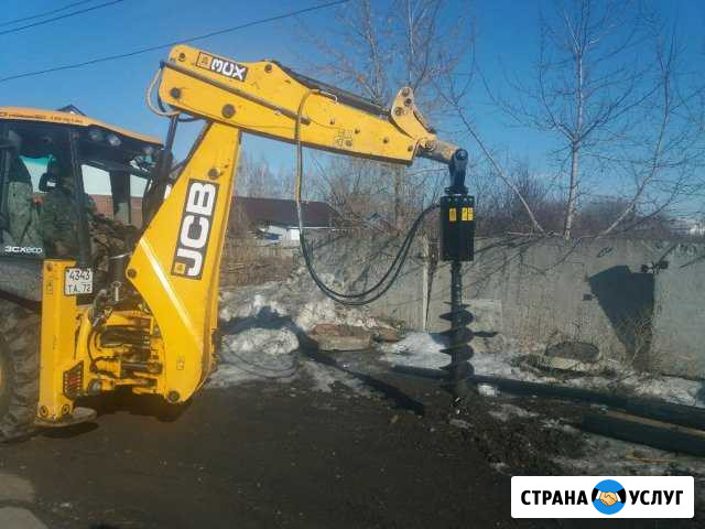 Jcbэксковатор погрузчик с ямо буром Ишим - изображение 1