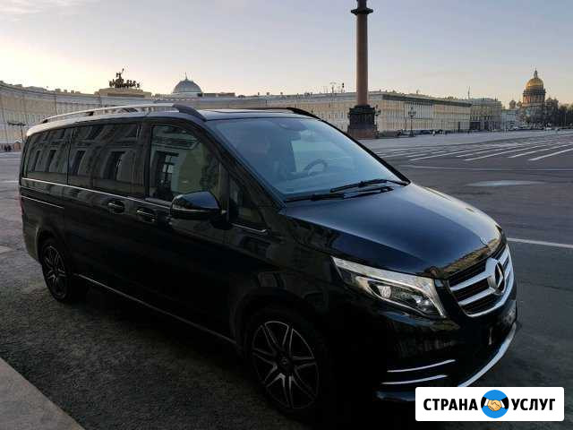 Аренда нового Mercedes V class VIP с водителем Санкт-Петербург - изображение 1