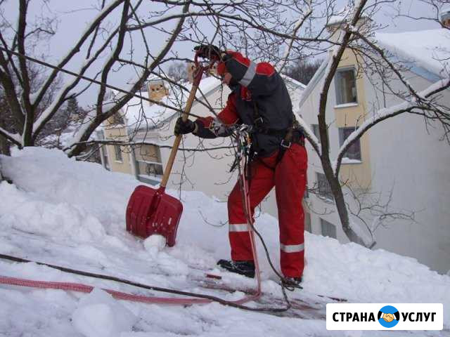 Уборка снега и сосулек с крыш,балконов,нал-безнал Барнаул - изображение 1