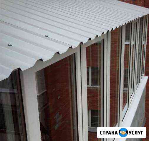 Крыша на балкон под ключ. Козырек на балкон Зеленоград