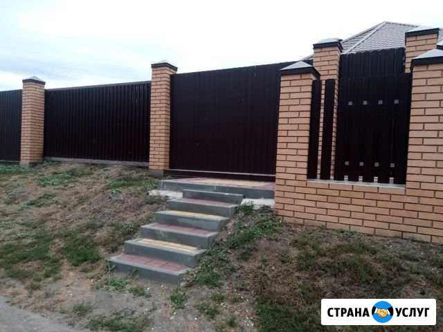 Фасад,забор,тротуарная плитка,вн.отделка,ступеньки Воронеж - изображение 1