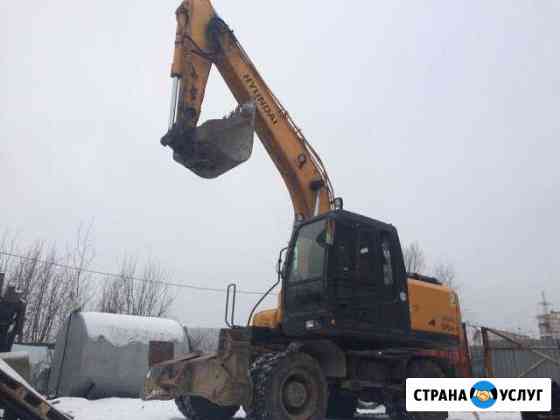 Колесный экскаватор Hyundai r170 с Гидромолотом Санкт-Петербург