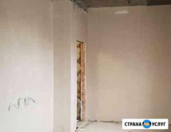 Отделочные работы (механизированная штукатурка) Шахты