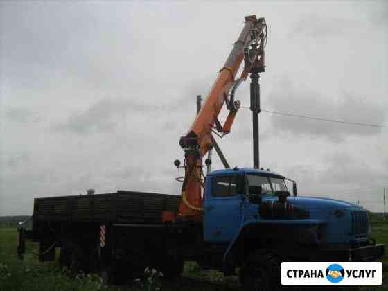 Монтаж больших винтовых свай установкой убм-85 Санкт-Петербург