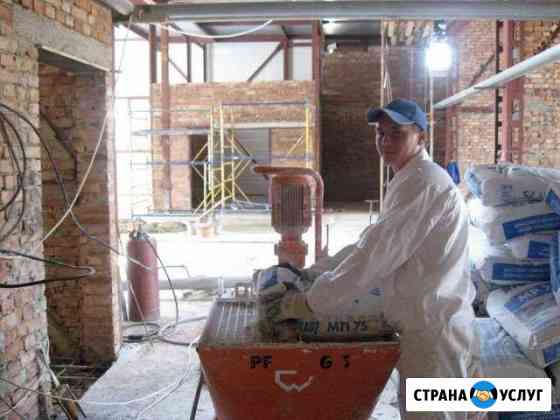 Машинная штукатурка стен механизированным способом Москва