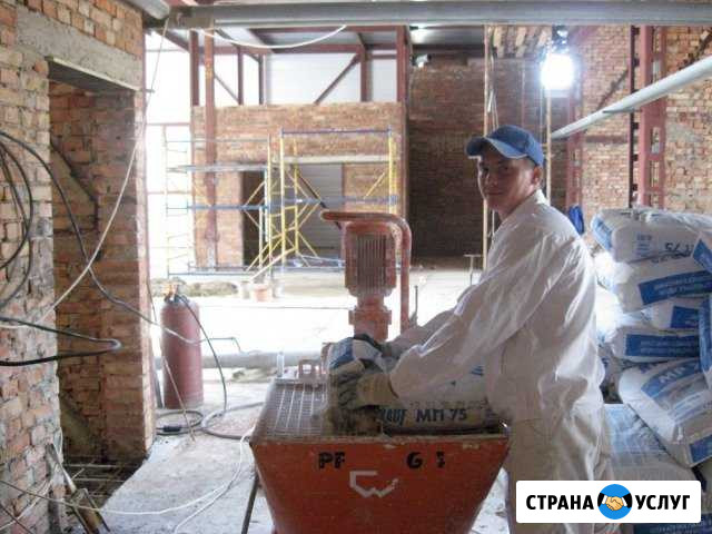 Машинная штукатурка стен механизированным способом Москва - изображение 1