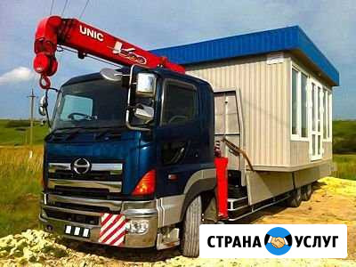 Манипулятор-Грузовик с Краном Перевозка Негабарита Хабаровск - изображение 1