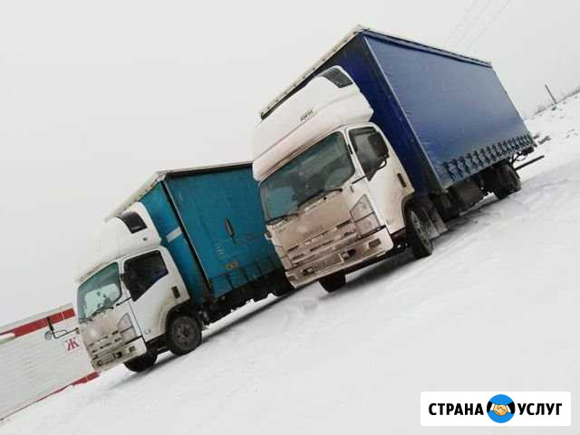 Грузоперевозки 5 тон 60 кубов, 21 палет, верх/2бок Новосибирск - изображение 1