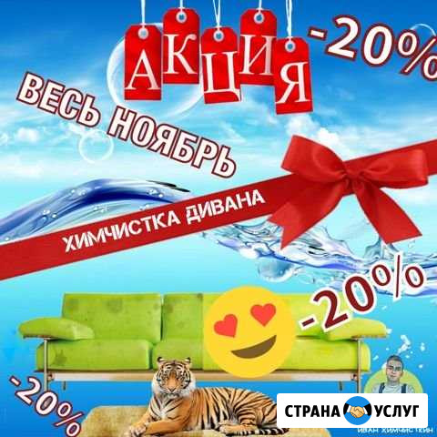 Химчистка мягкой мебели на дому Новомосковск - изображение 1