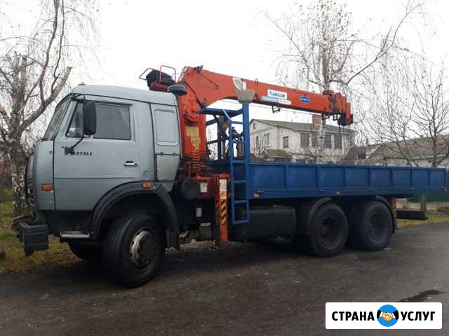Услуги манипулятора 7 т,21м. Борт 10т Брянск - изображение 1