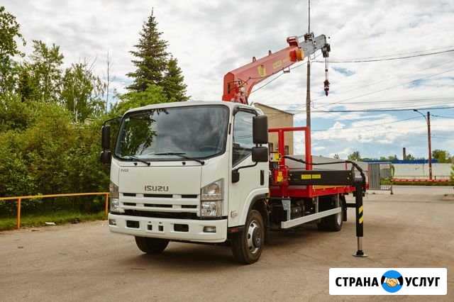Кран Манипулятор 3 тн, борт 6,5м с г/п 5 тн (ндс) Москва - изображение 1