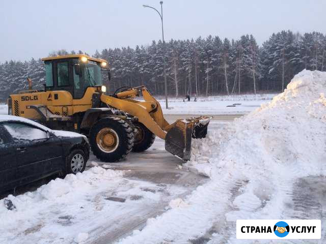 Уборка и вывоз снега.Фронтальный погрузчик,Камаз Кемерово - изображение 1
