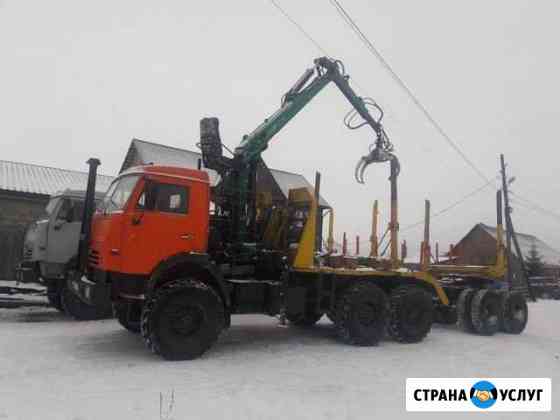 Услуги лесовоза, есть манипулятор. 5 машин Красноярск