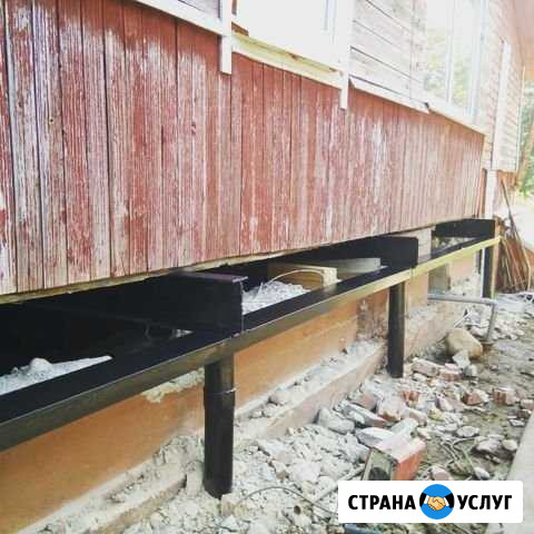 Подъем дома на винтовые сваи Санкт-Петербург - изображение 1