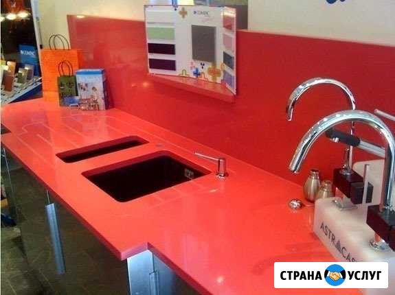 Столешницы из акрилового камня Волгоград - изображение 1
