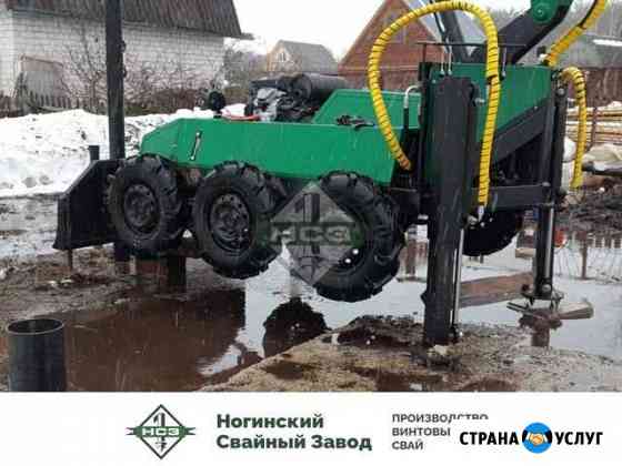 Винтовые сваи монтаж фундамент за день Москва