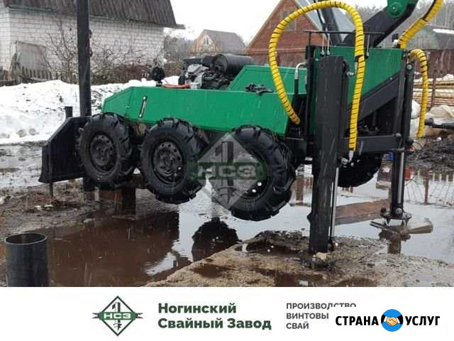 Винтовые сваи монтаж фундамент за день Москва - изображение 1