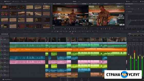 Монтаж видео, титры, музыка Москва