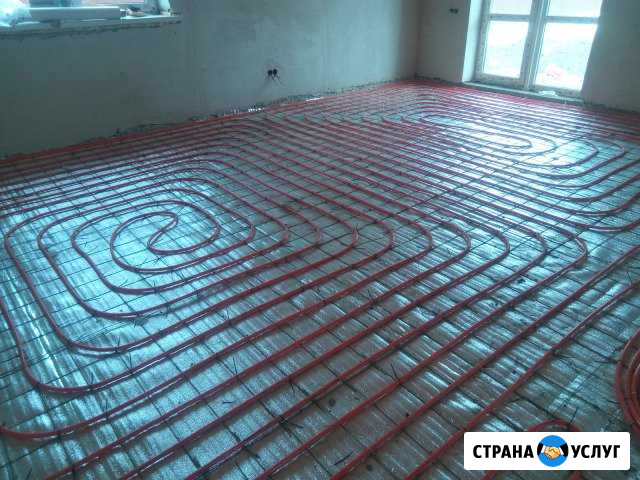 Монтаж системы отопления, теплый пол, для коттеджа Коржевский - изображение 1