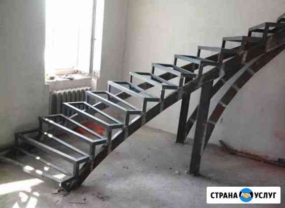 Металлический каркас для лестницы, металлокаркс Тула