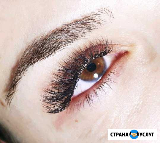 Наращивание ресниц и оформление бровей Анапа - изображение 1