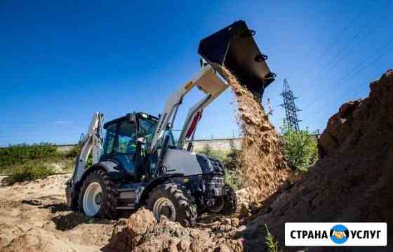Экскаватор-погрузчик копка, планировка, бурение Липецк