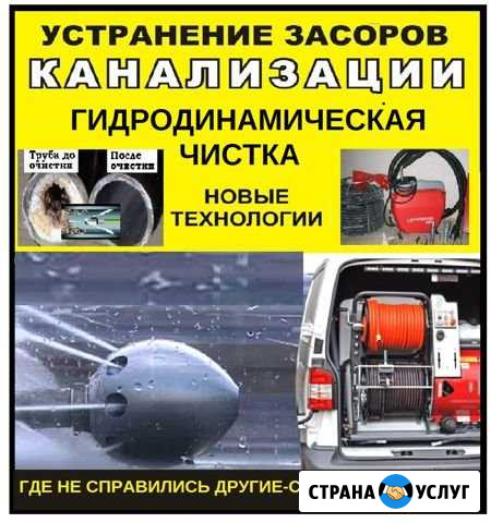 Прочистка канализации в Подстепках. Гидродинамика Подстепки - изображение 1