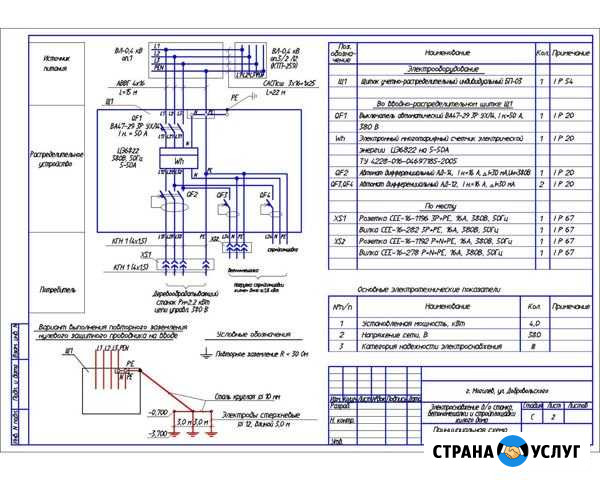 Однолинейные схемы, проекты электроснабжения Москва - изображение 1