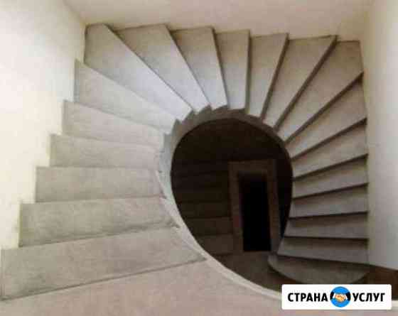 Монолитные (бетонные) лестницы Москва