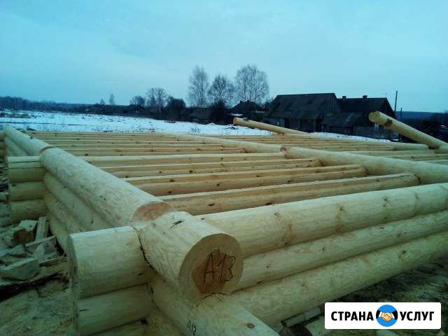 Сруб дома, бани ручной рубки из Мордовии Спасск-Рязанский - изображение 1