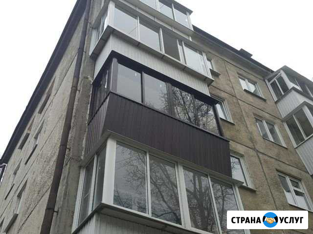 Остекление балкона с выносом и отделкой Иркутск - изображение 1