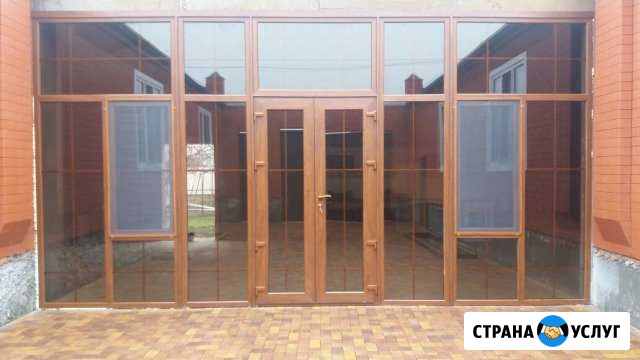 Пластиковые и алюминиевые окна двери витражи Гудермес - изображение 1