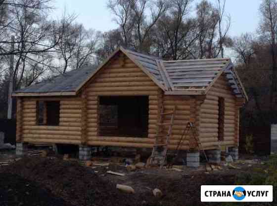 Срубы из оцилиндрованного бревна Благовещенск