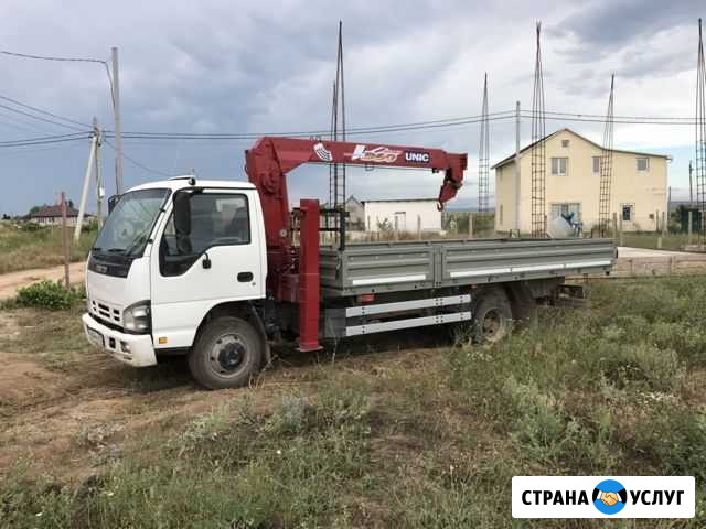 Манипулятор услуги кму грузоперевозки по Крыму Севастополь - изображение 1