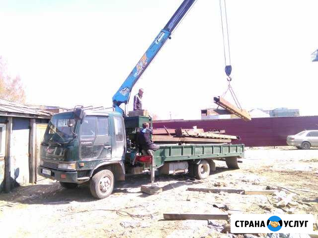 Услуги Самогруза,манипулятора,5т,борт 6х2.5,аренда Новосибирск - изображение 1